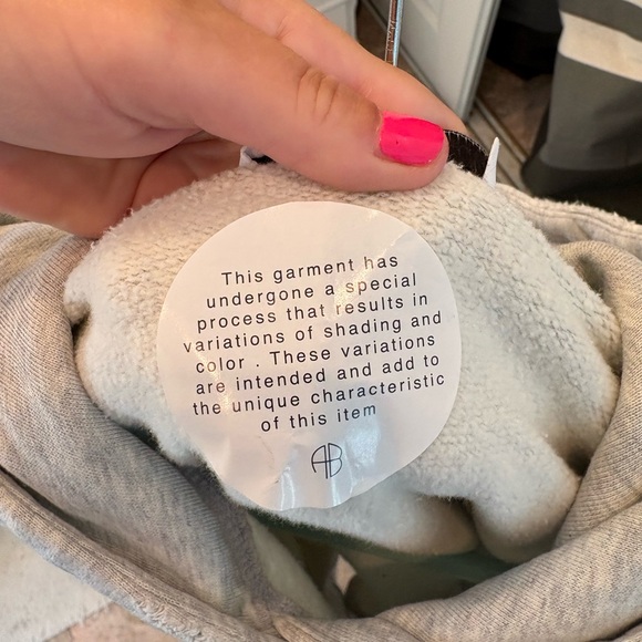 Anine Bing Harvey Hoodie distressed sweatshirt, Heather Grey, XS - Picture 8 of 11